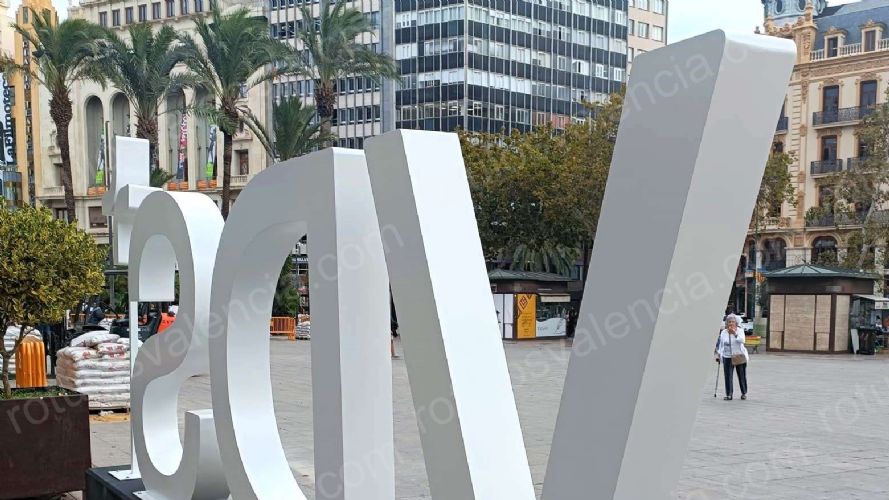 Detalle de las letras corporeas para evento VDS