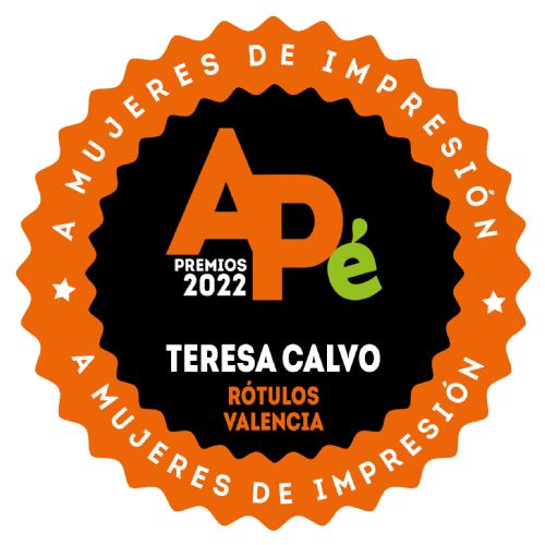 Sello Premio APE Mujeres de Impresion Teresa Calvo
