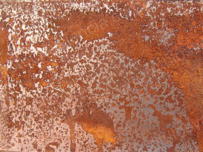 Textura oxidación del acero